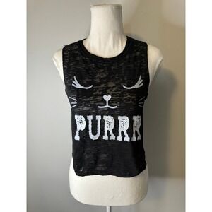 Rebellious‎ One Cropped Sleeveless Tank Top